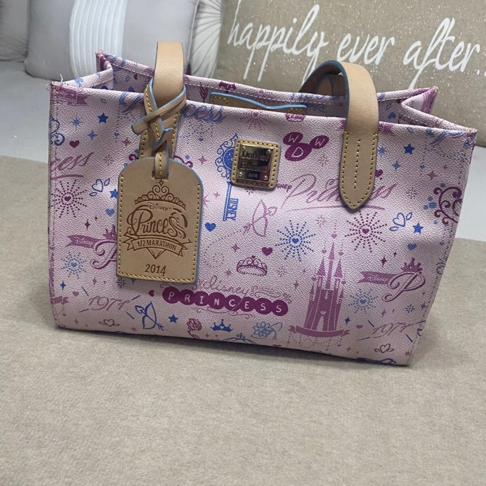 Dooney and Burke 1/2 marathon 2014 Disney Princess Pink Tote Bag